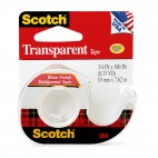 Scotch Transparent Tape with Dispenser 157S 19mmx7.62m